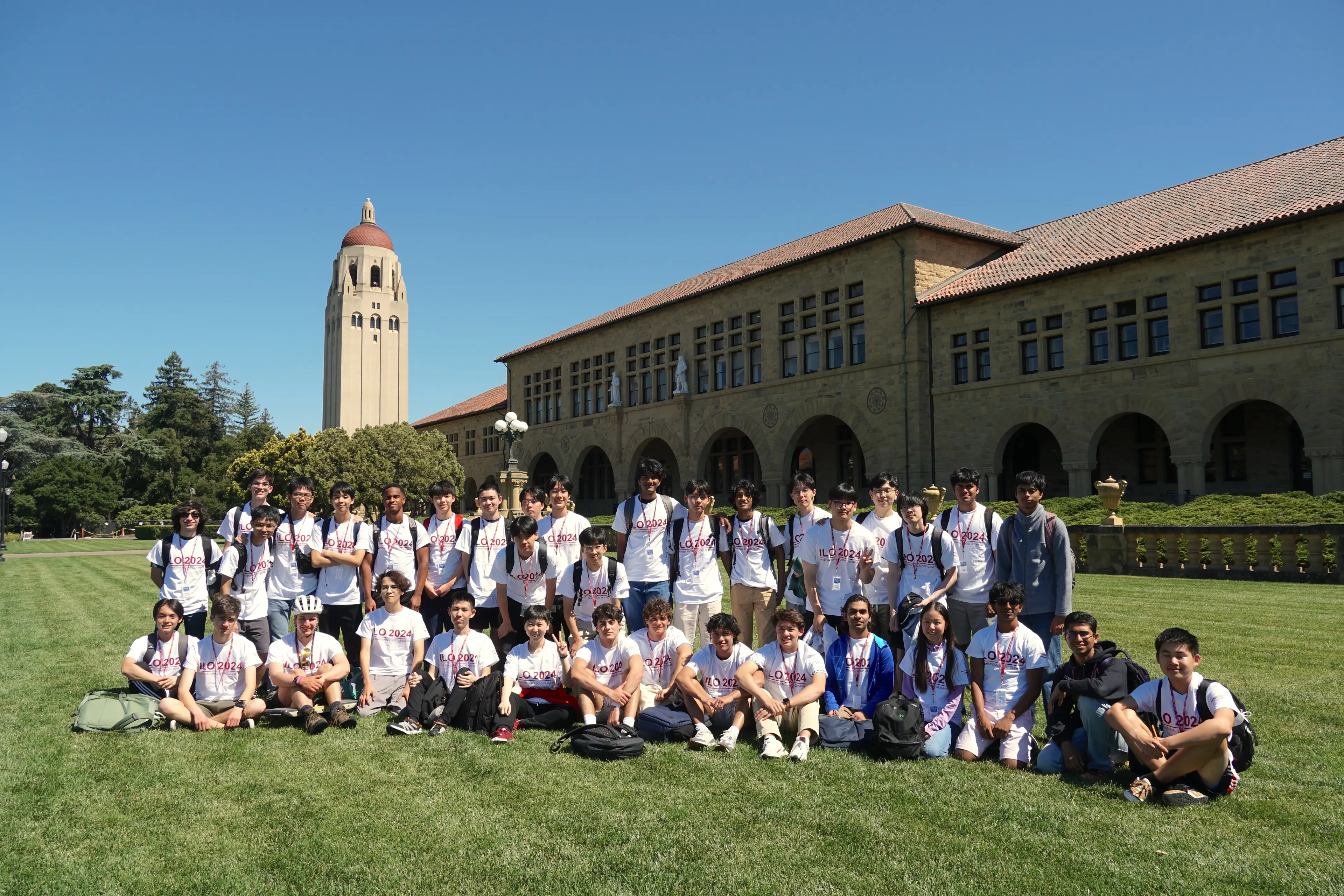 Students solving logic puzzles in the International Logic Olympiad